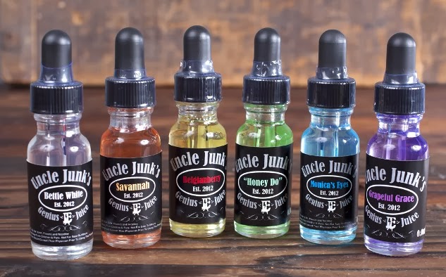Examples of "E-juice" in various flavors